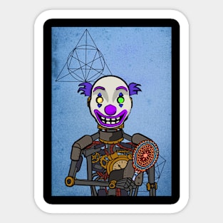 Unique RobotMask NFT named Mathilde with Heterochromatic Eyes Sticker